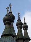 Tytu:dach jak z bajki
Opis:fragment dachu cerkwi prawosawnej w Krynicy Zdroju (Polska)
Autor:Halina Bobola